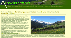 Desktop Screenshot of alpwirtschaft.com