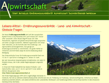 Tablet Screenshot of alpwirtschaft.com